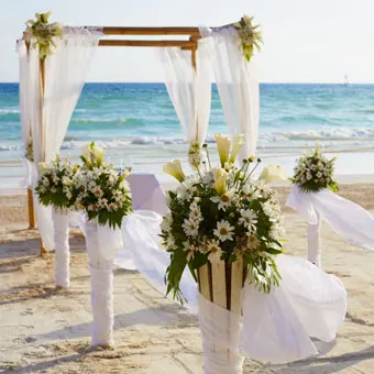 Thème de mariage sur mer