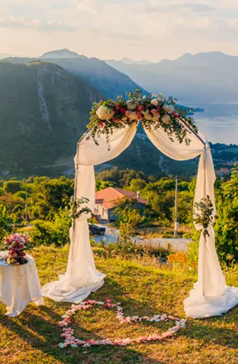 Thème de mariage en pleine nature